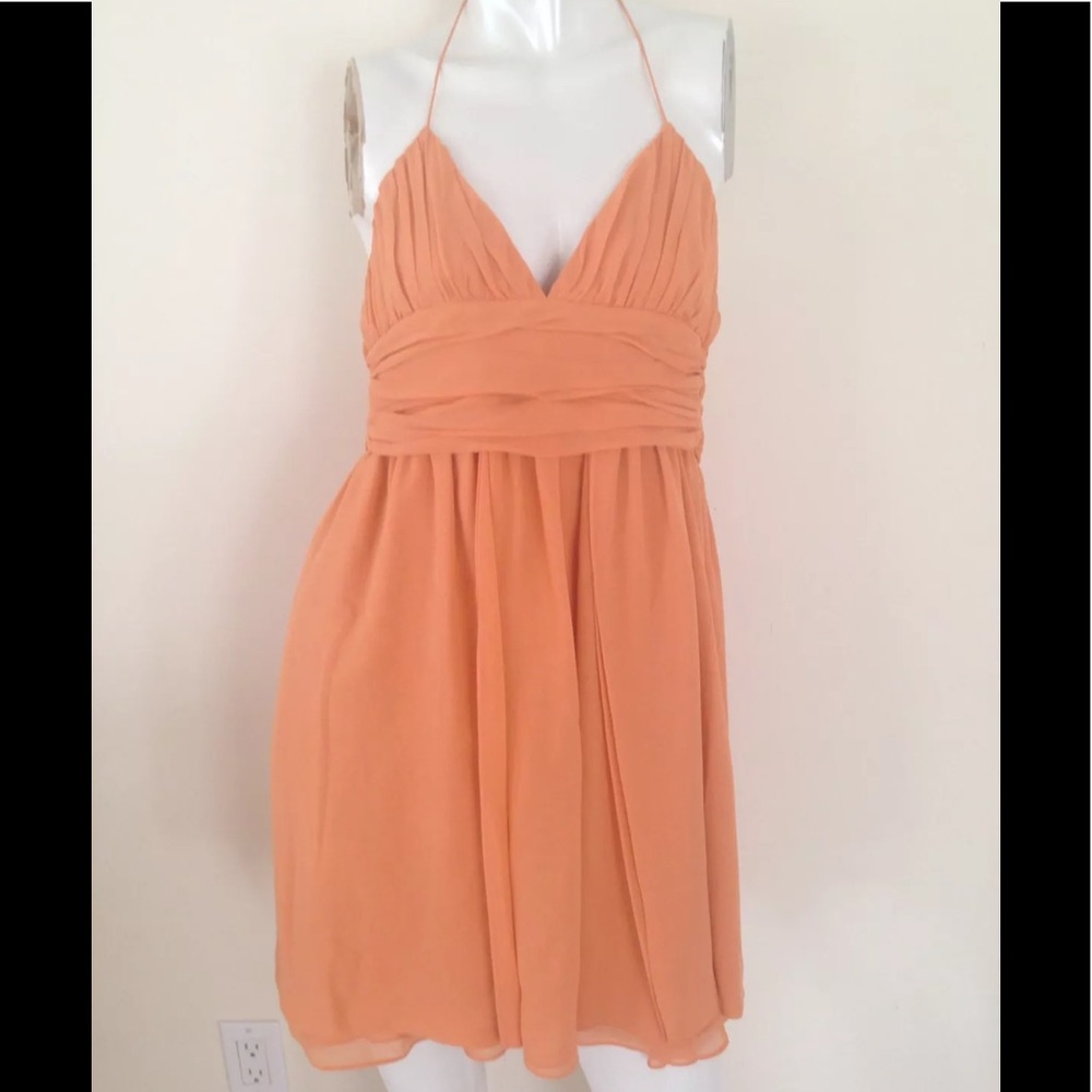 Tangerine halter mini dress/top size 6